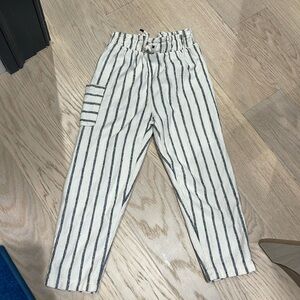 Zara girl trousers stripes 3-4yrs